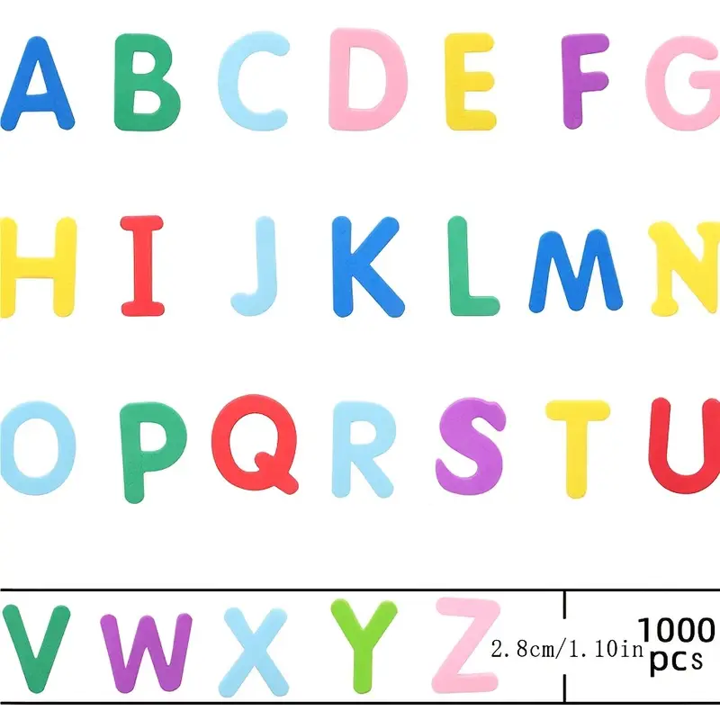 Letras en pegatinas de espuma