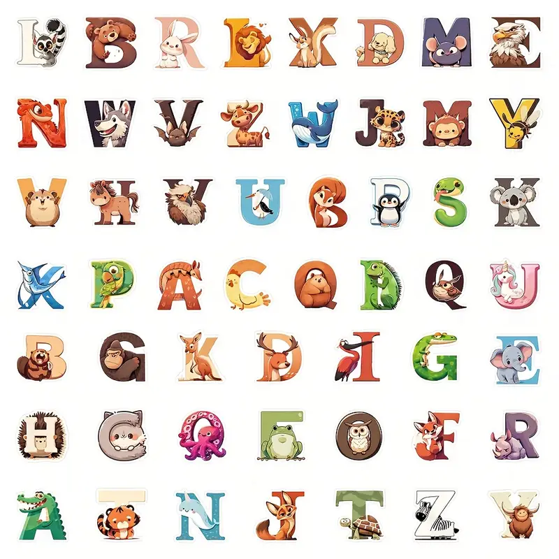 moldes de letras y animales