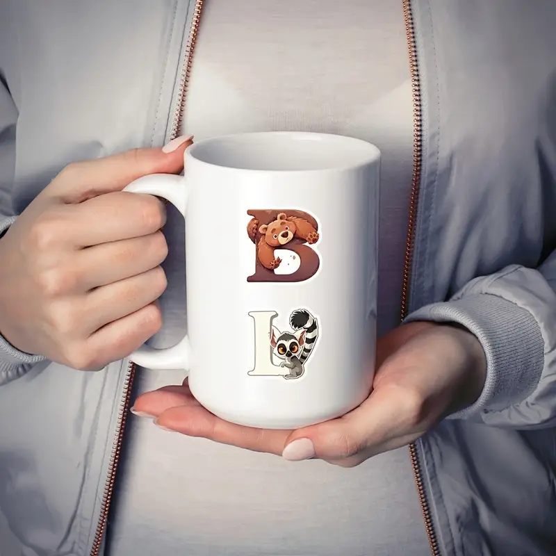 Pegatinas de letras y animales